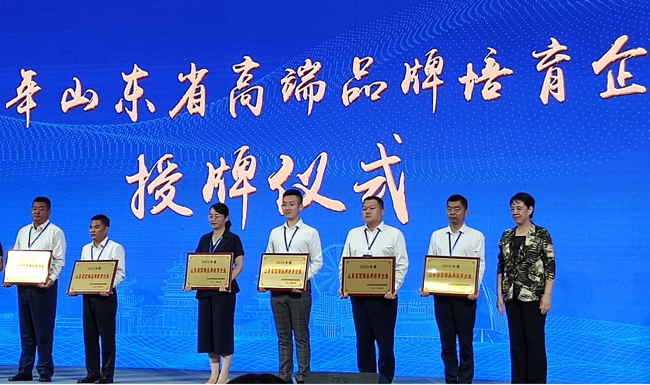喜訊！智邁德股份有限公司榮獲2022年山東省高端品牌培育企業(yè)稱號